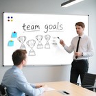 Magnetic Dry Erase Bulletin White Board 40 X 72 Inch Aluminum Frame Wall-mounted