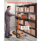 Uimoso Material Lift Winch Stacker 450lbs Capacity Pallet Truck With 39 4in Lift