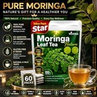 Moringa Tea Herbal Bags  60 Count 100  Pure   Natural Moringa Leaves  Cultiva   