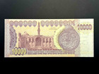 Iraq 10 000 Dinar Note 10000 P-89 Unc Saddam Issue  2002  Uv Pass  Unc