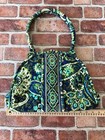 Vera Bradley Eloise Kiss Lock Purse Bag Rhythm   Blues Blue Green Free Shipping