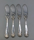 Georgian By Towle Sterling Silver Set Of 4 Flat Butter Spreaders 5 75 