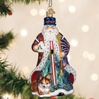 Old World Christmas Blown Glass Tree Ornament  United Kingdom Santa