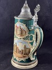 Antique Munich German Beer Stein Musterschutz 287 Lidded Hofbr  uhaus Karlstor