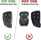 4-button Key Fob Cover For 2023-2025 2026  Silicone  2-pack- Black And Red