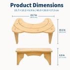 7 Inch Toilet Stool Non-slip Bathroom Poop Stool For Adults For Standard Toilets