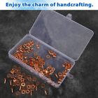 154pcs Copper Rivets For Leather 12 Smooth Leather Rivets Without Pattern Pure