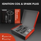 Set Of 4 Ignition Coil Pack And Iridium Spark Plugs Compatible With Ford Escape 