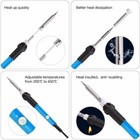 Soldering Iron Electric Gun Adjustable Temperature 60w Welding Solder Wire Usa