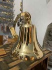 Nautical Brass Solid Hanging Door Bell Ship 18  Big Wall Mounted Bracket Gift