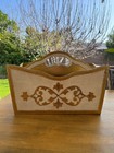 Vintage Gold   White Italian Florentine Magazine Rack And Kleenex Box