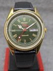 Vintage Seiko 5 Automatic Day Date Movement No  6309a Japan Made Men s Watch 