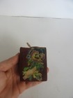 Antique Victorian Velvet Covered Child s Lithograph Needle Figural Book Case
