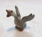 Retired Hagen Renaker Detailed Baby Grey Goose Screaming Gosling