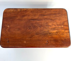 Rustic-old Style Brown Wooden Foot Stool Step Stool  Foot Rest 13  X 7 5  Sturdy