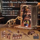 Vkotavkoty 2025 New Dinosaur Museum Book Nook Kit With Dust Cover  Led Light    