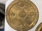 Lot Of 5 Vintage Brass Decorative Plates     Egypt   Taj Mahal Hand Engraved