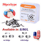 50 Pcs Dental Metal Matrices Matrix Band Sectional Contoured Refill S m l 35  m