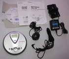 Sony Cd Walkman D-ne306ck Portable Personal Compact Disc Player Silver  Car Kit