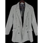 Rachel Zoe Houndstooth Open Front Blazer Jacket   Fully Lined   Xs   Nwt
