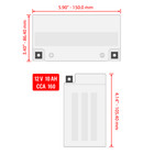 Agm Battery For Suzuki Gsx-r1000 Gsxr1000 2005-2009 2011 2012 2013 2014 15 2016