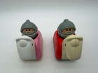 Vintage Little Tikes Toddler Tots Chunky People 4figures - 2 Knights   2 Horses
