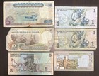 Tunisia 1980 20 Dinar 1986 10 Dinar 1973 1   5 Dinar 1972 1 2 Dinars 6 Notes