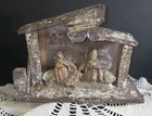 Italian Nativity Set Christmas Manger Scene Made In Italy Mcm Figures Glued