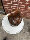 Vintage Carved Wood American Bald Eagle Large Sculpture
