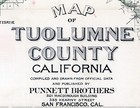 1908 Map Of Tuolumne County California