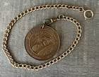 Vintage 1975 Apollo Soyuz Space Mission Medallion Pendant Cold War Nasa Ussr