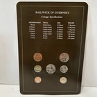 Bailiwick Of Guernsey Coin Set 1983 7-coin Collection With Stamp