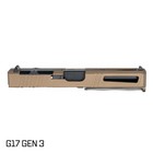 Complete Slide For Glock 17 Gen 3 - Burnt Bronze Rmr Optic Ready