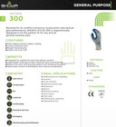 6- Atlas 300 Rubber Palm Coated Landscaping Gardening Protective Work Gloves