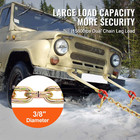 3 8 x2  G80 Tow Chain J Hook V-chain Bridle Grab   T Hook Wrecker 15600lbs