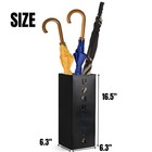 Square Metal Umbrella Holder  Free Standing Umbrella Rack Stand For Indoor En   