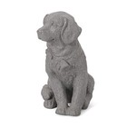  Bluffton Outdoor Dog Statue  Stone Gray 