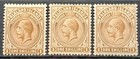 Falkland Islands Kgv  1912-20  1    Brown   Thick Paper  P133 4x14  Mint  Sg 65b