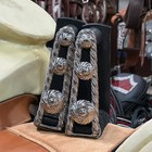 Charro Estribos Saddle Stirrups Torcidos Acero