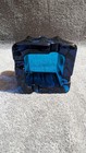 Vintage Cobalt Blue Art Glass Square Ashtray Heavy Mcm 5  Four Cigarette Rests
