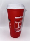 Starbucks 2025 Red Cup Day Holiday Christmas Reusable Coffee Cup 16oz New