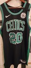2019-20 Game Issued Worn Used Boston Celtics Gordon Hayward Jersey 52 Statement