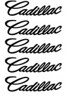 Five Custom Curved Script Cadillac Decals For 18 -24  Wheels  pls Read Descrip 