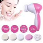 5 In 1 Ultrasonic Facial Cleansing Brush Exfoliate Electronic Face Skin Massager