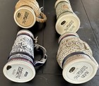 Vintage Avon Ceramic Lidded Beer Stein Lot Of 4 W  Original Boxes Ceramarte