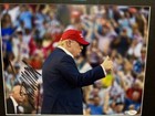 Framed President Donald Trump Signed Rally Photo Jsa Certified Signature Auto
