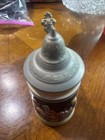 German Tavern Beer Stein Scene Lidded Stein  Made In Germany  Nice Cpix
