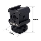 3-side Cold Shoe Mount Adapter Camera Hot Shoe Bracket For Flash Light  Led V   