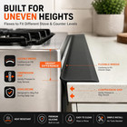 Silicone Stove Counter Gap Cover 2pk Heat Resistant Black