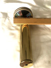 Vintage Double Stained Glass Turning Wheels Solid Brass 7  Kaleidoscope